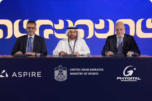 Ministry of Sports officials at a partnership signing ceremony